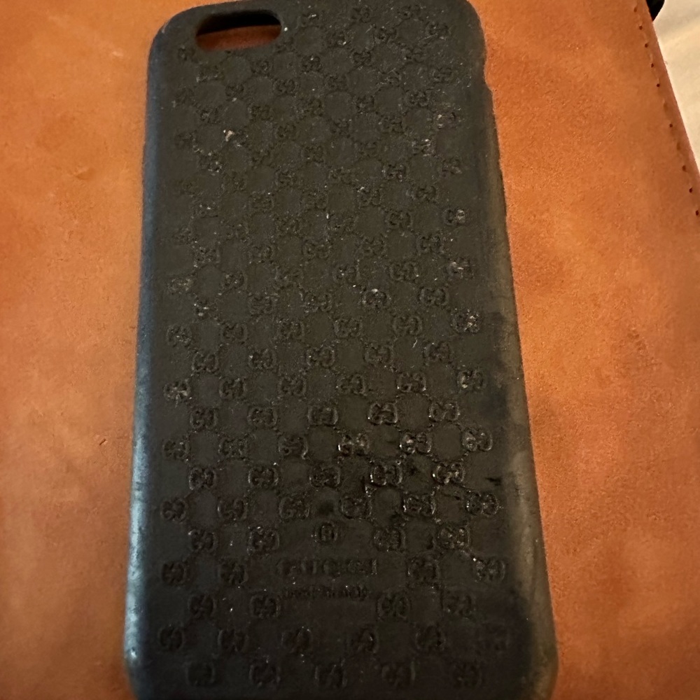 iPhone 6-Plus Gucci case and Gucci SKU on original box.